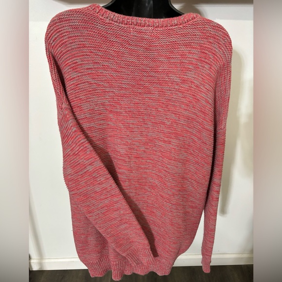 BDG coral & gray oatmeal sweater size S, crewneck oversized comfy, soft & cozy - Picture 6 of 9